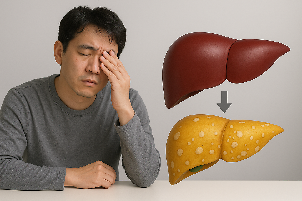 지방간 환자의 절반 이 피로감을 호소합니다.