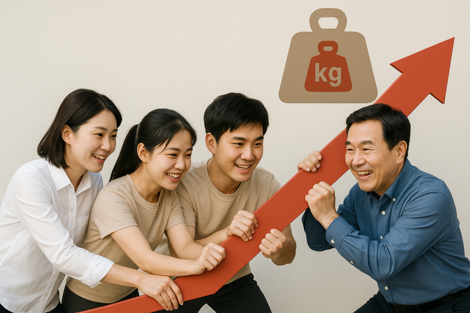 다이어트는 함께할 때 더 잘 빠집니다. 얼마나 더 잘 빠지는지 숫자로 보시죠.