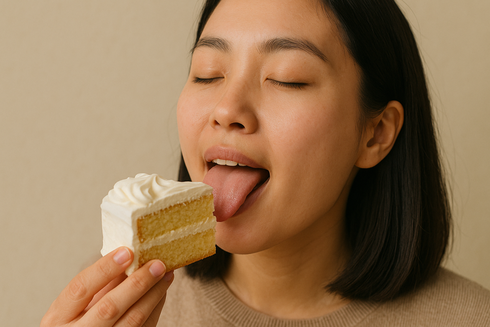 단맛을 느끼는 미각수용체의 민감도가 낮아집니다.