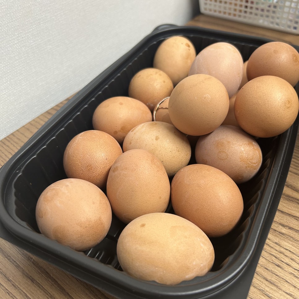 압력 솥으로 만든 홈메이드 찜질방계란입니다.