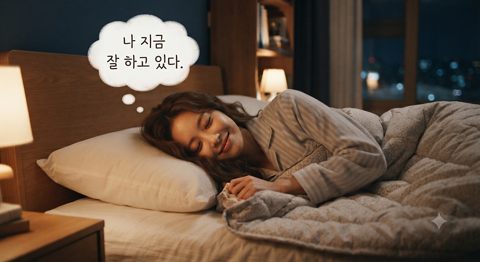 나 지금 잘 하고 있다.