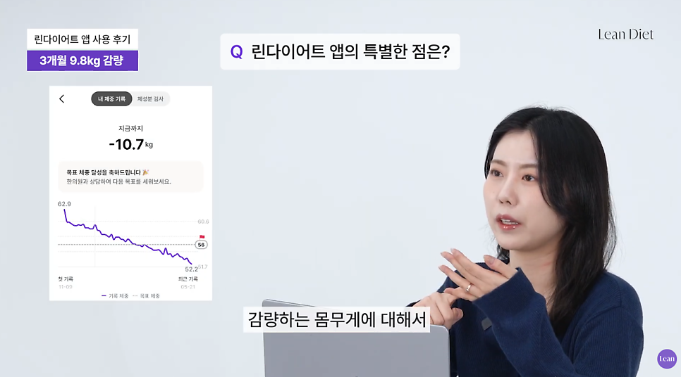 린다이어트 앱 사용 후기. ©공식 유튜브