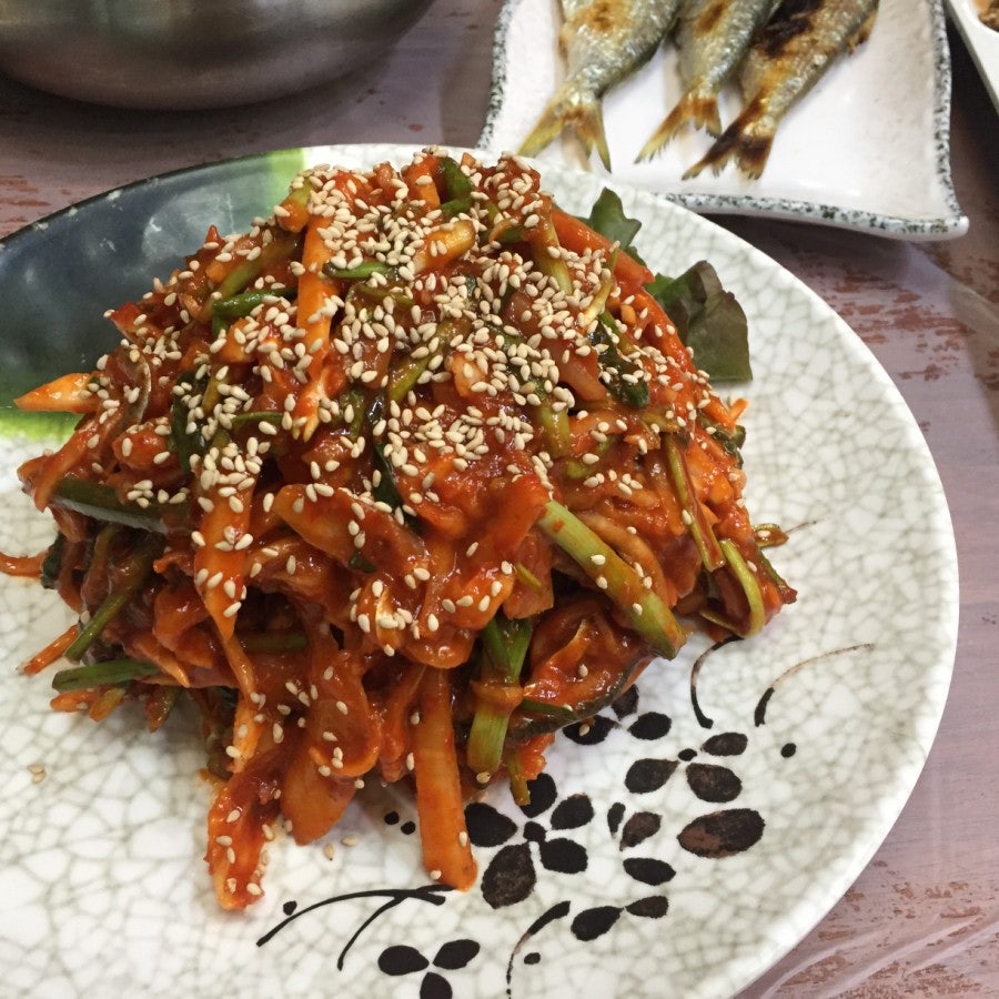 서대회무침(?) 이었던듯.