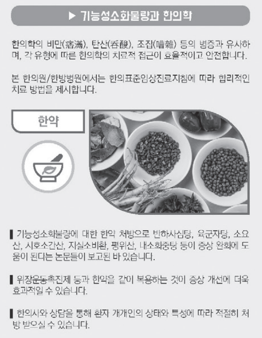 한의임상진료지침 - 기능성 소화불량