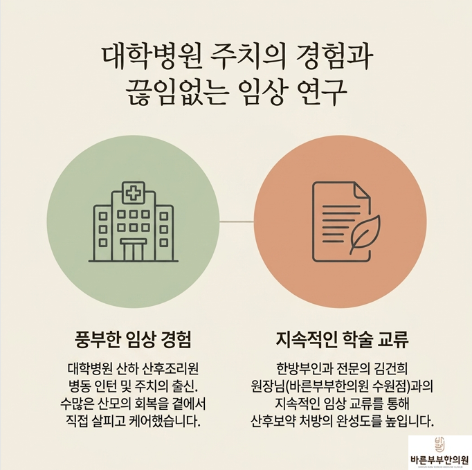 바른부부한의원 대전점: 산후 클리닉 / 산후보약